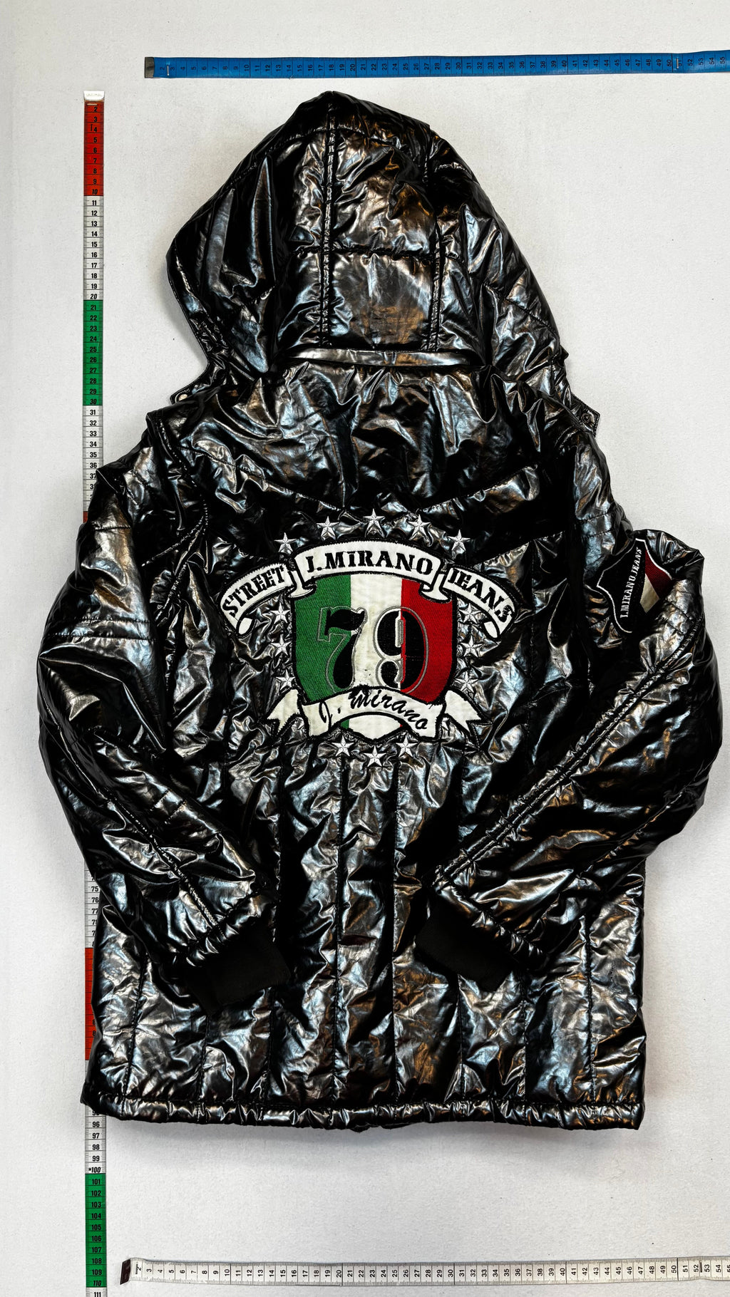 Silver puffer jacket