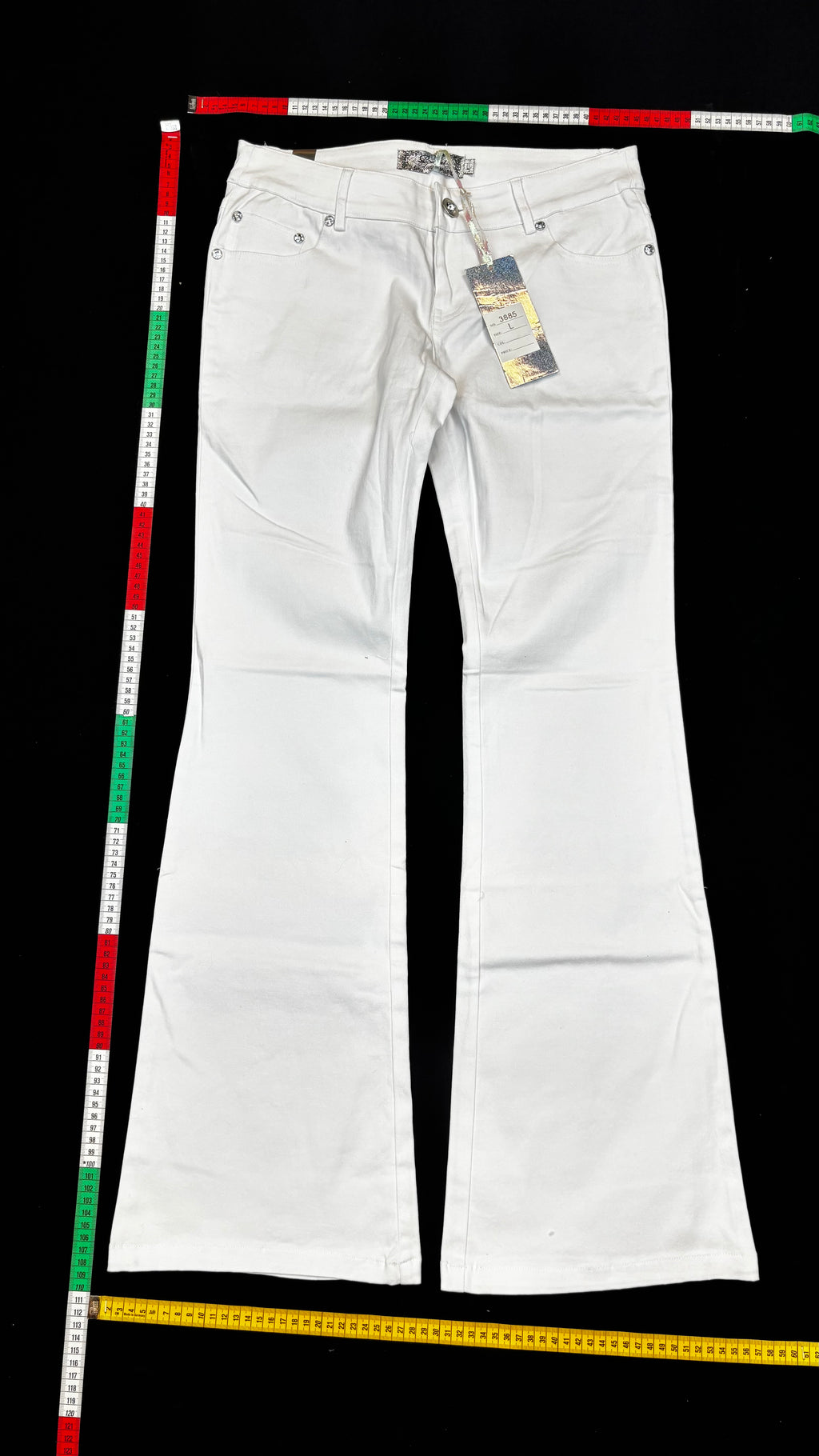 White bootcut jeans