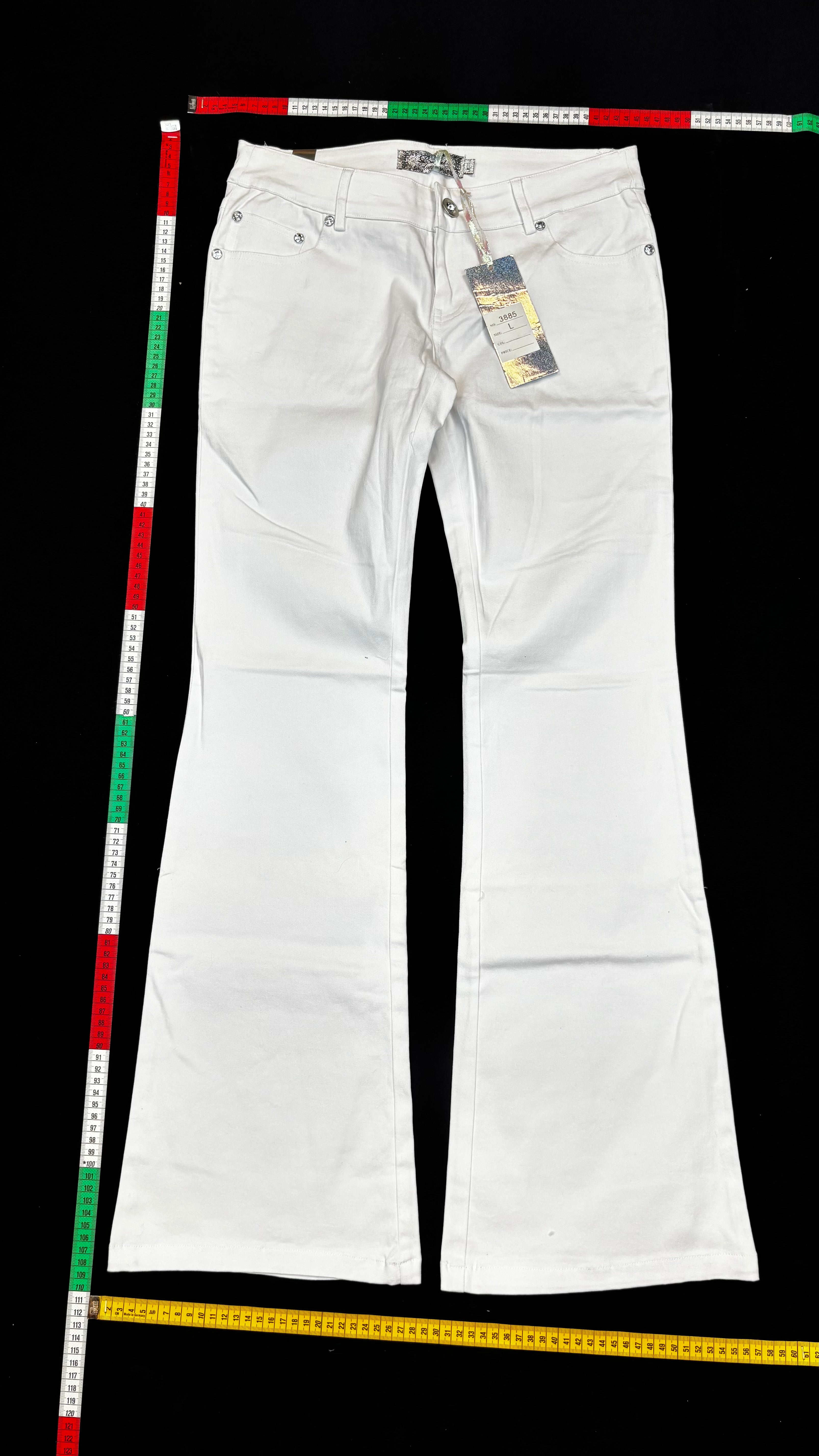 White bootcut jeans
