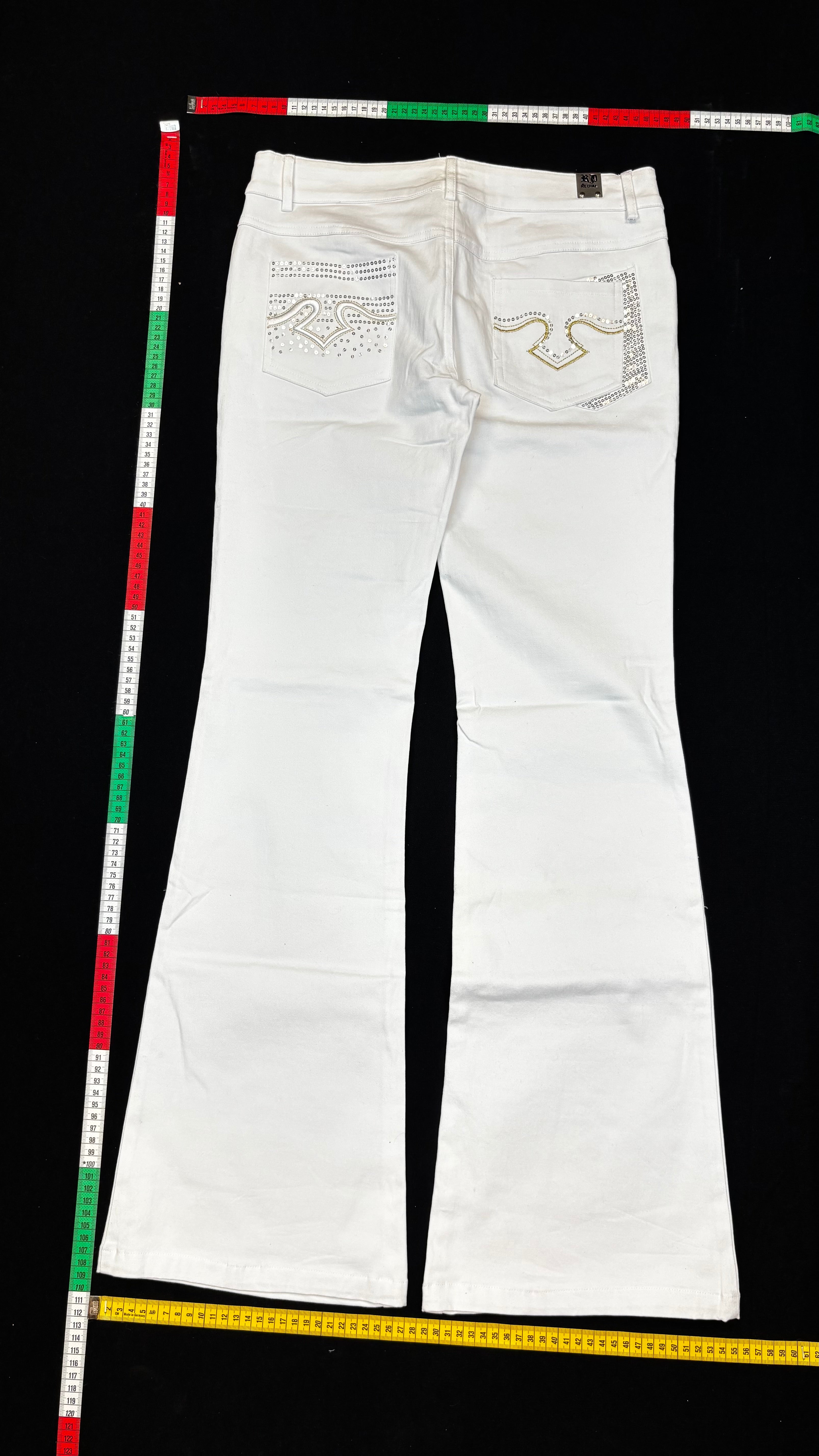 White bootcut jeans