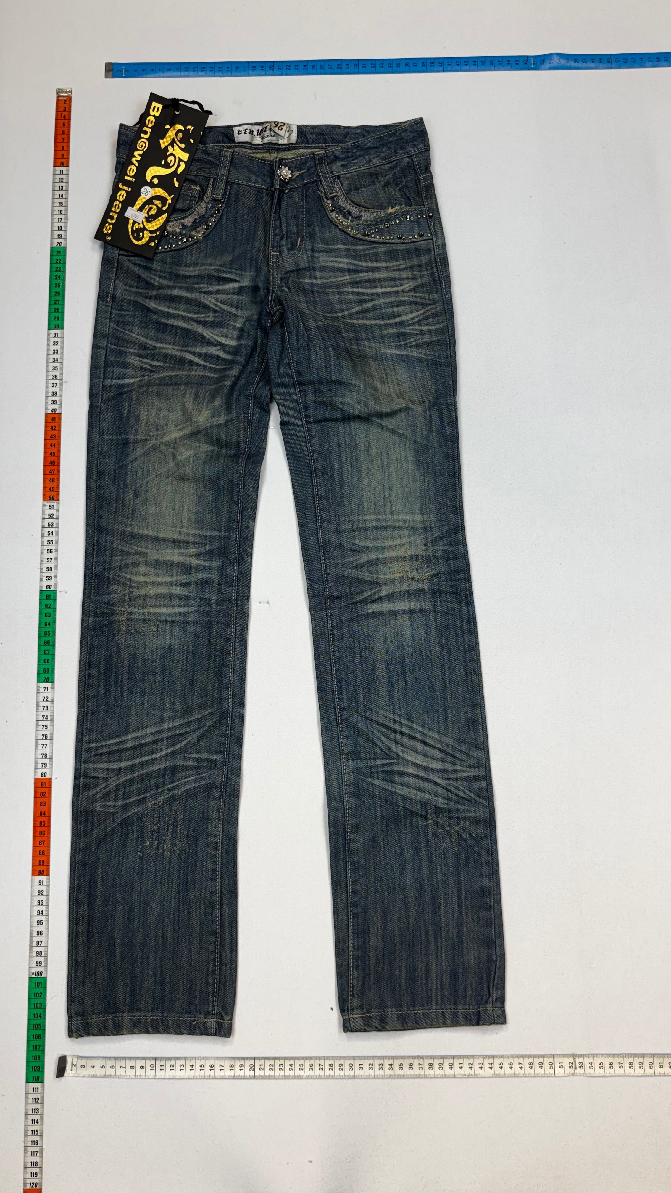 Slim green jeans