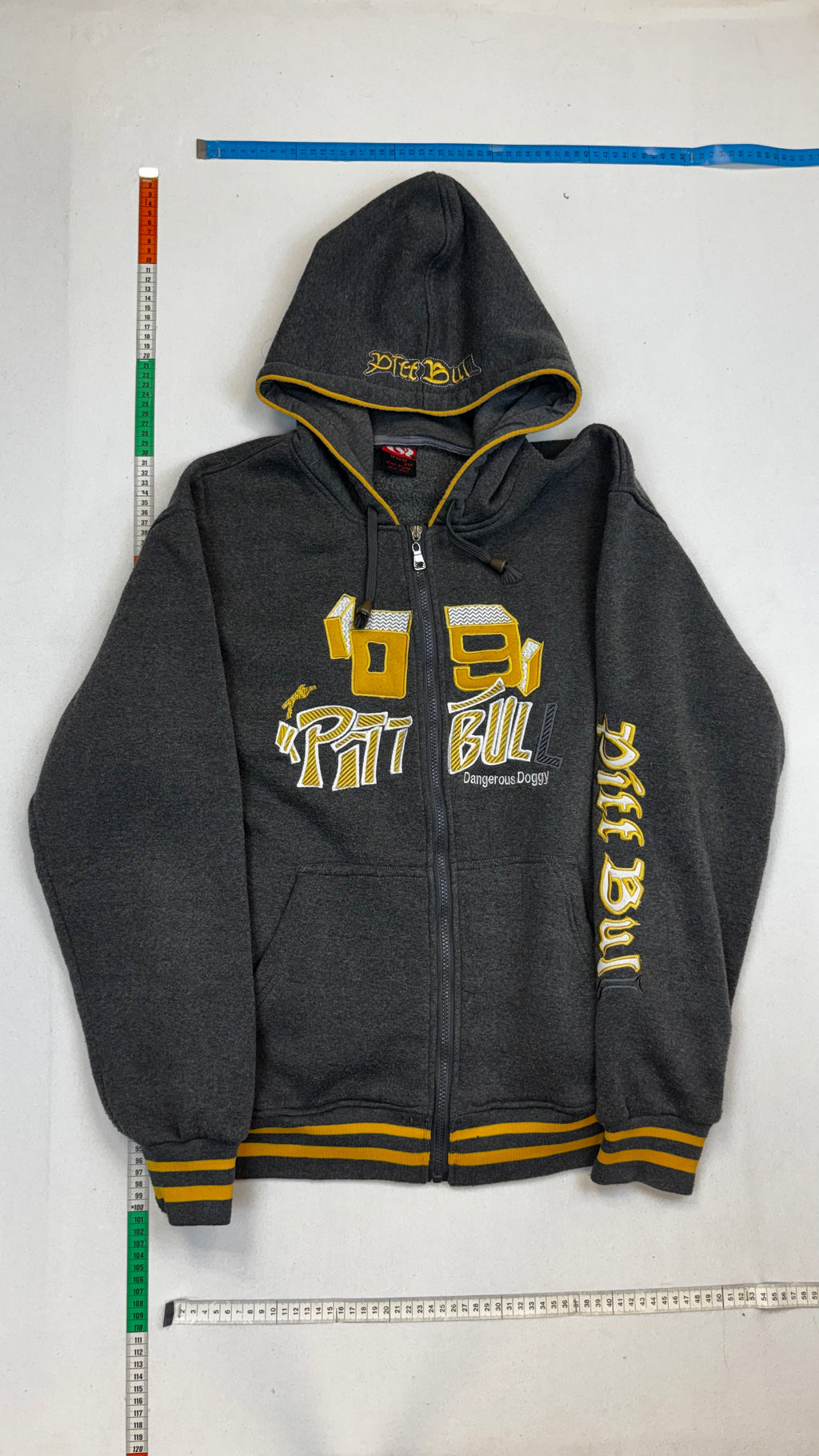 Pitbull zip up hoodie