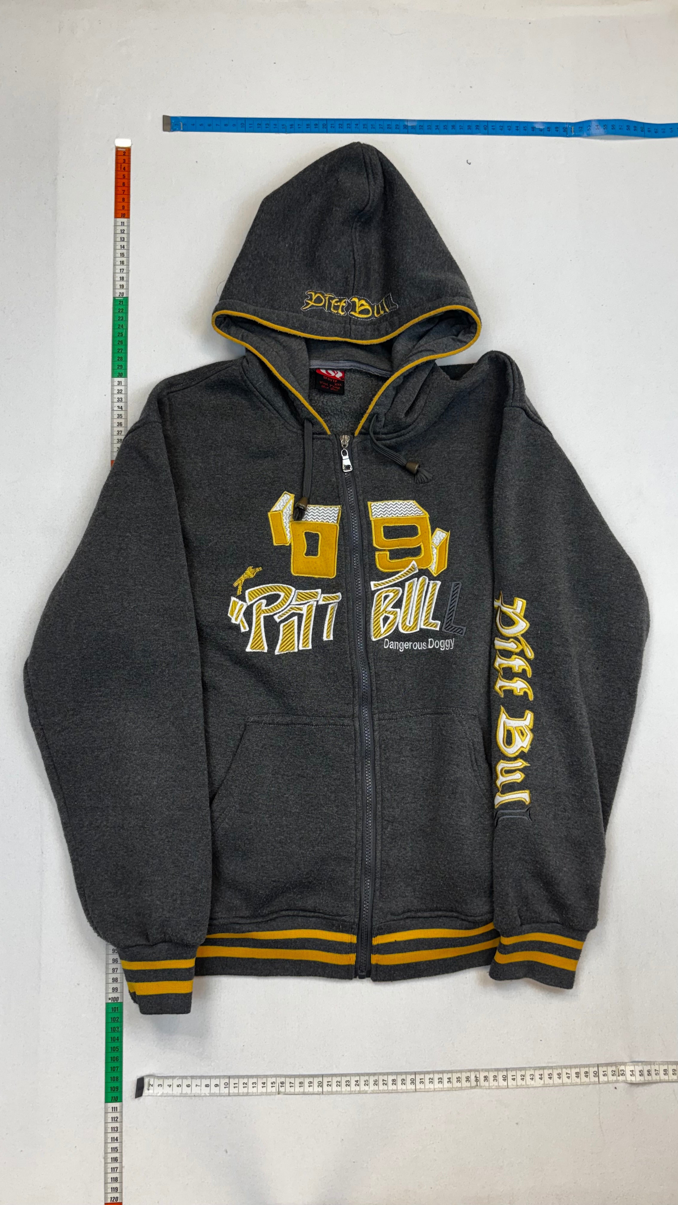 Pitbull zip up hoodie