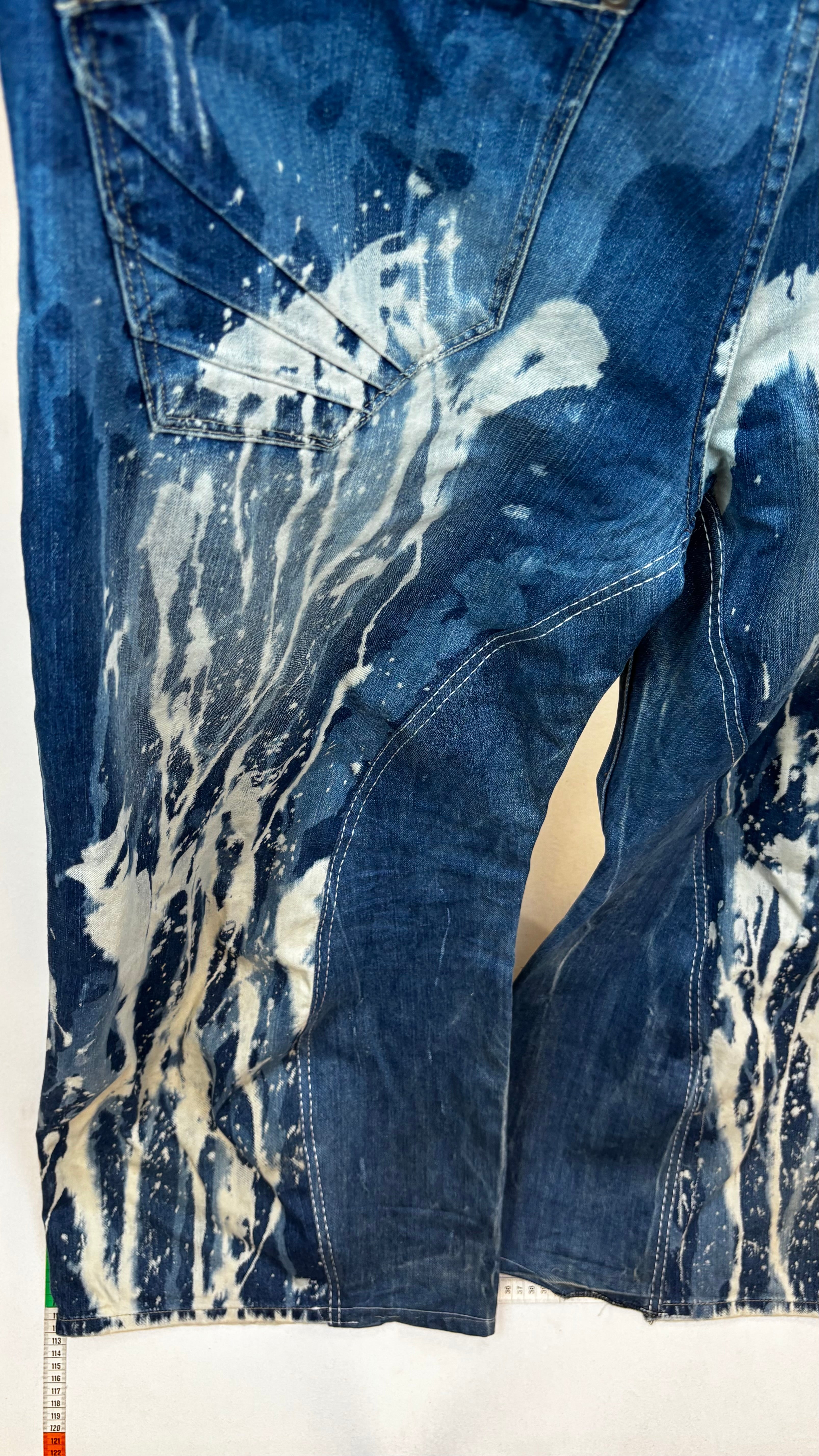 Bleached baggy jeans