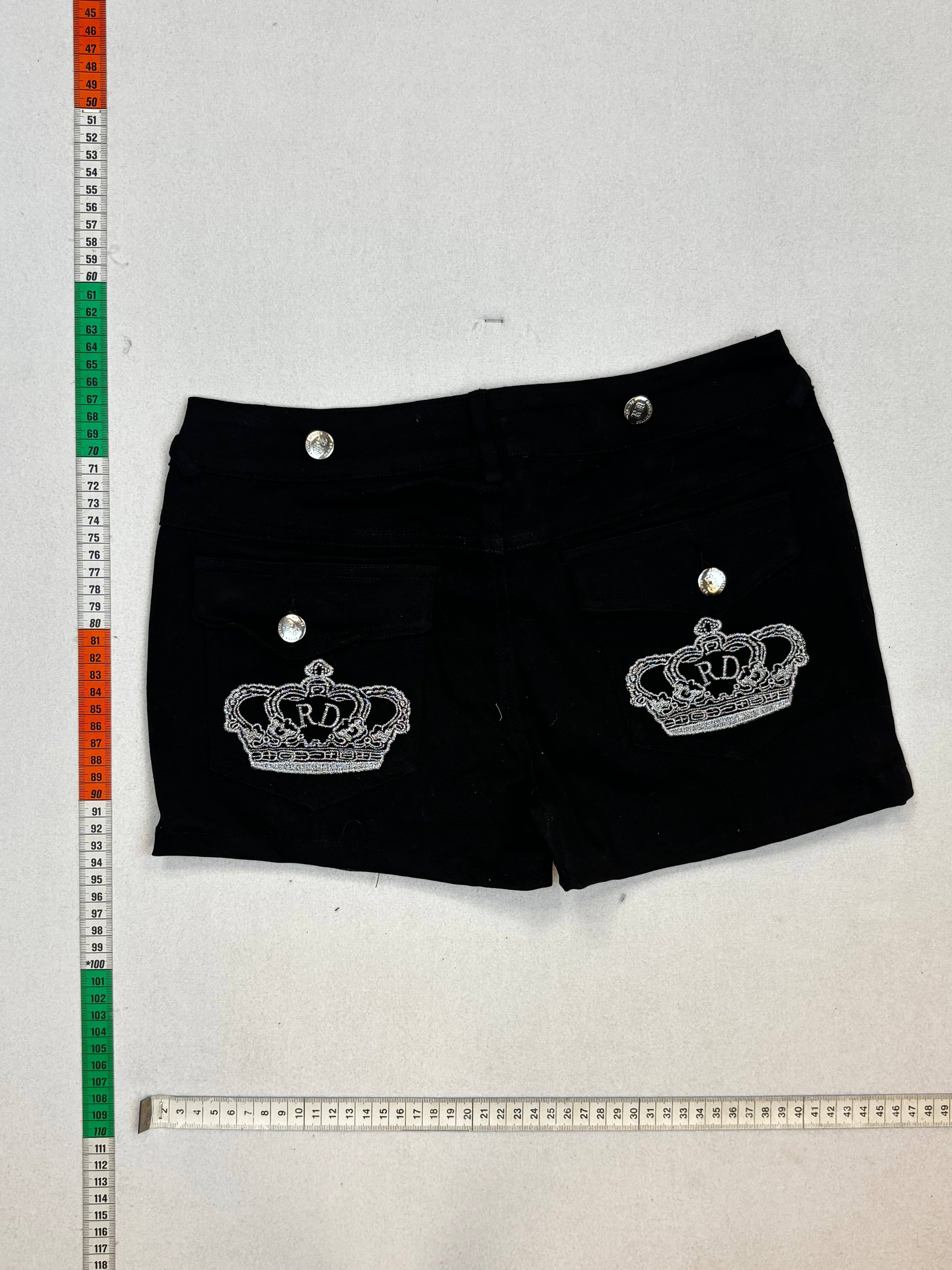 Black mini shorts