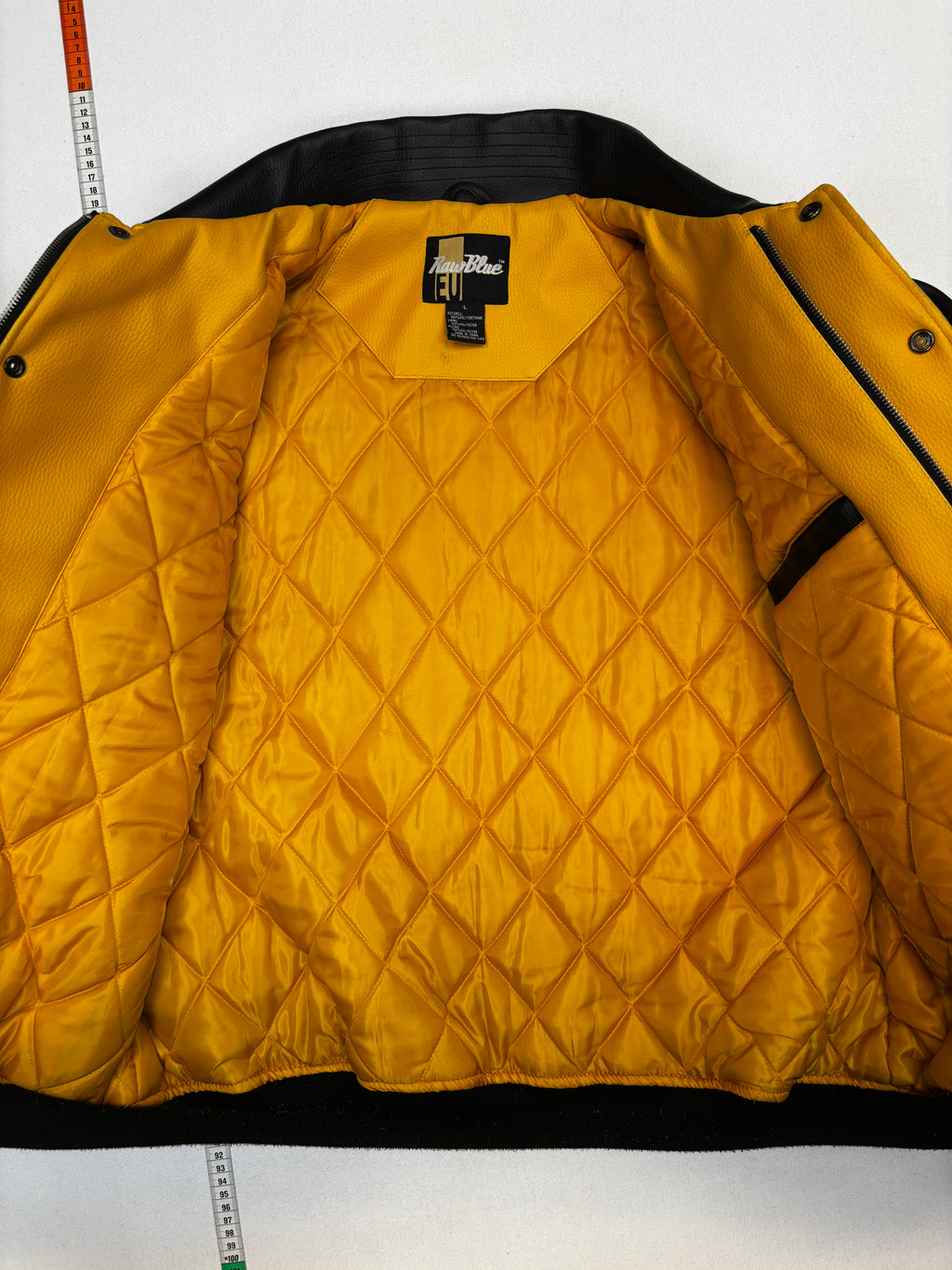 Raw Blue feux leather jacket