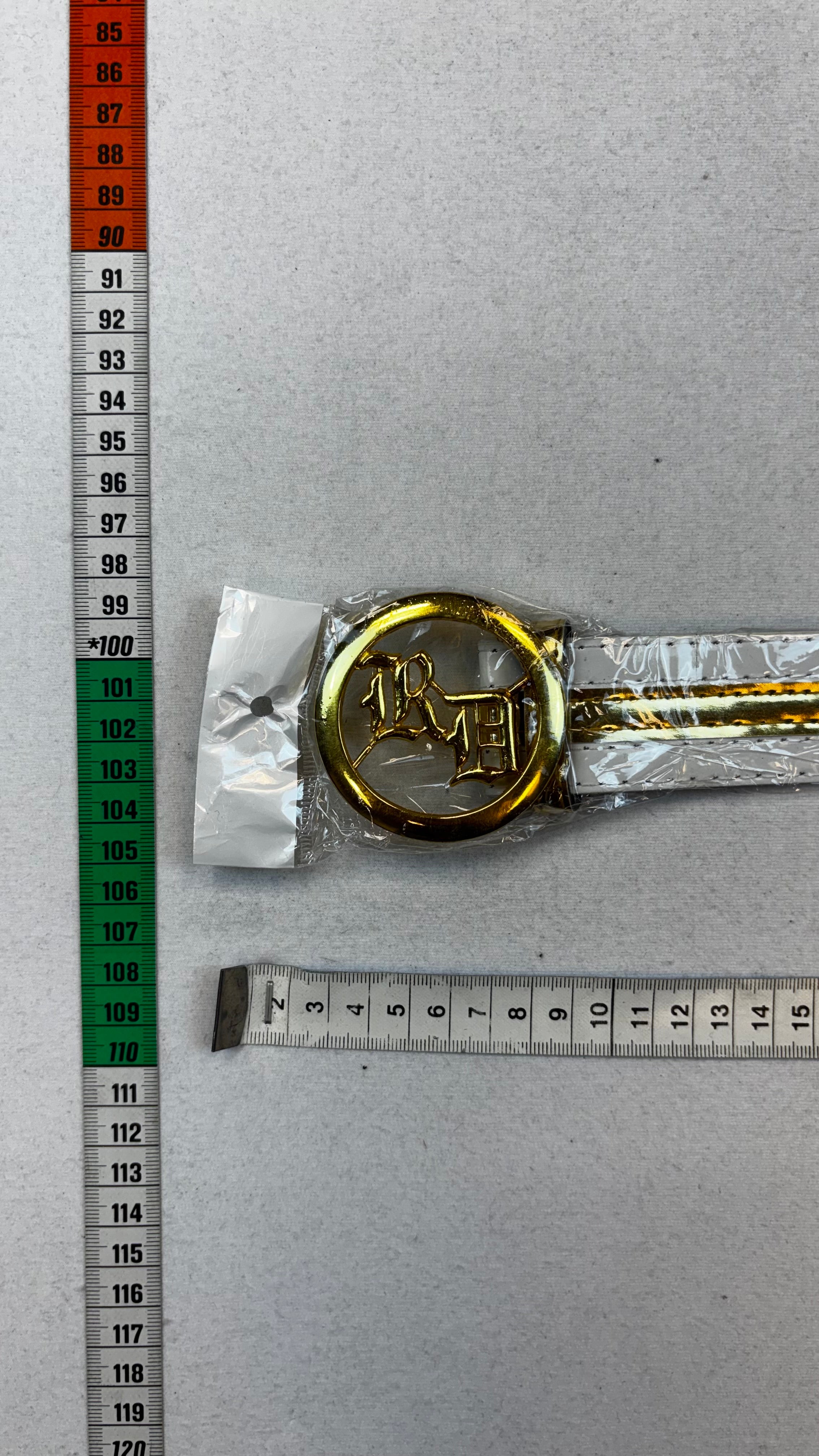 Gold clasp belt