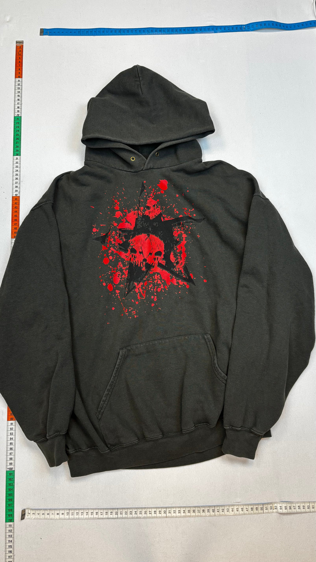 Vintage print hoodie