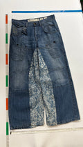 Croshatch baggy jeans