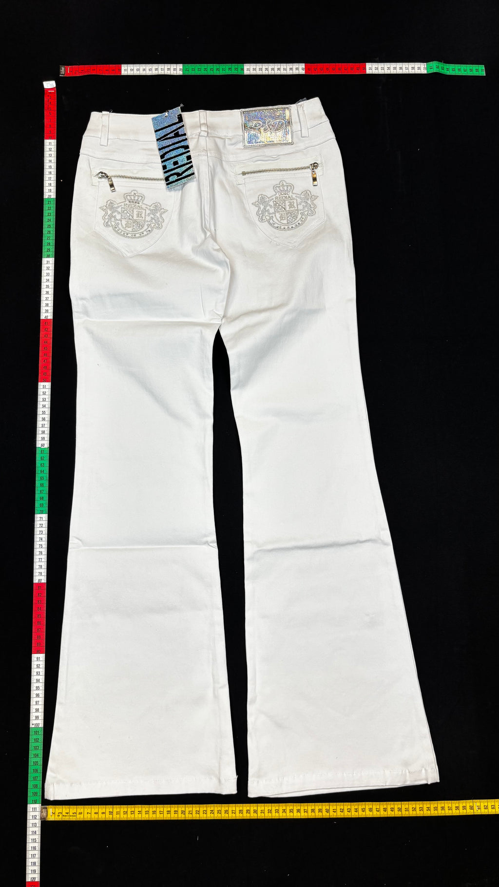 White bootcut jeans