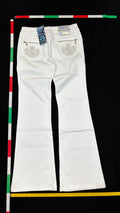 White bootcut jeans
