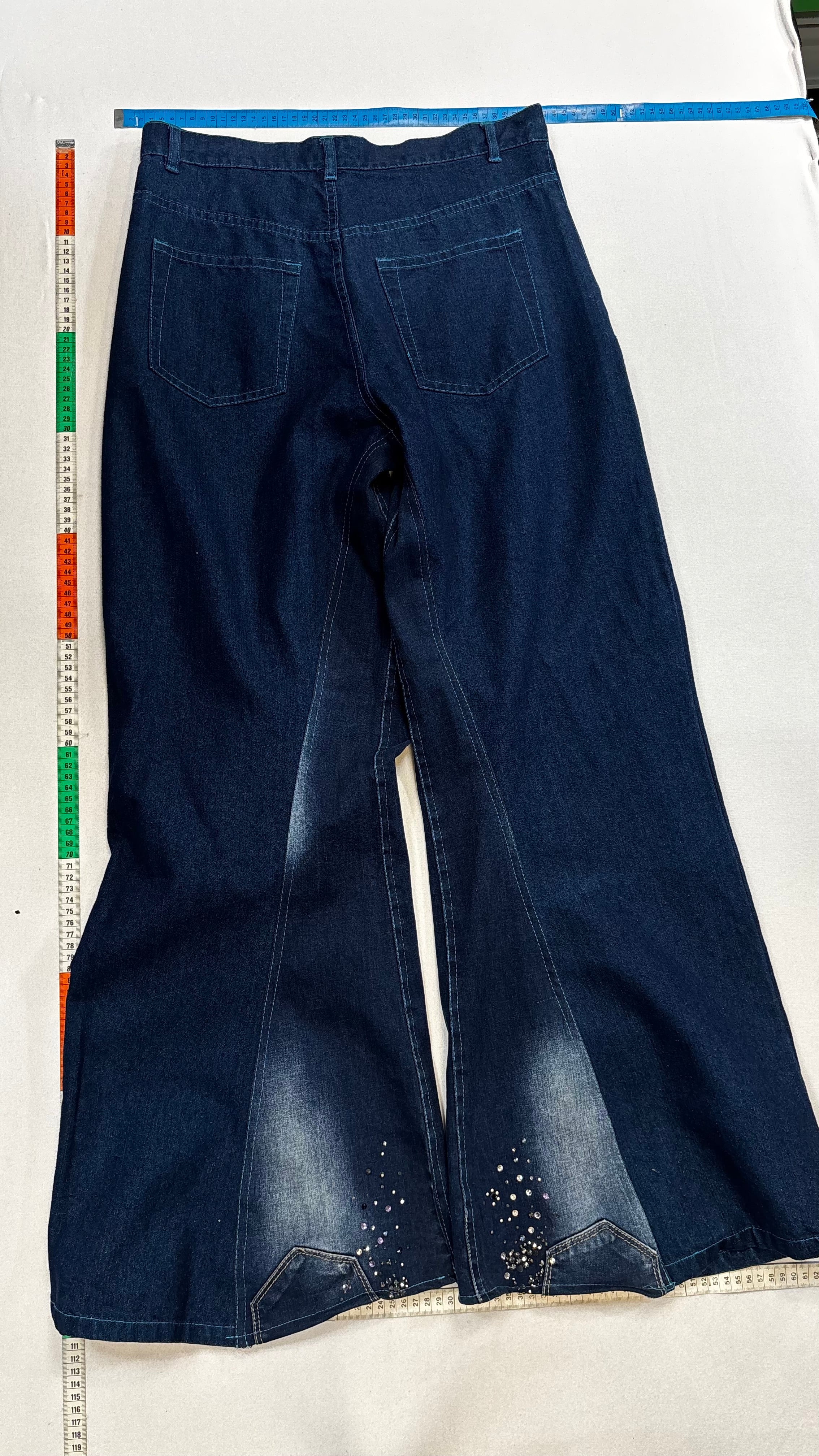 Dark blue baggy jeans