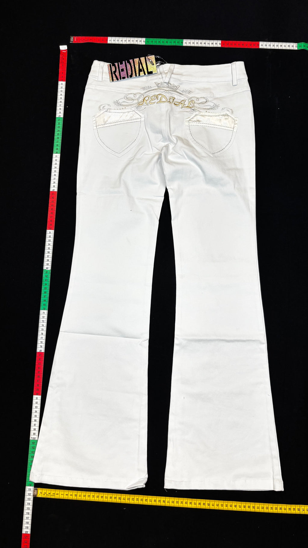 White bootcut jeans