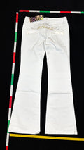 White bootcut jeans