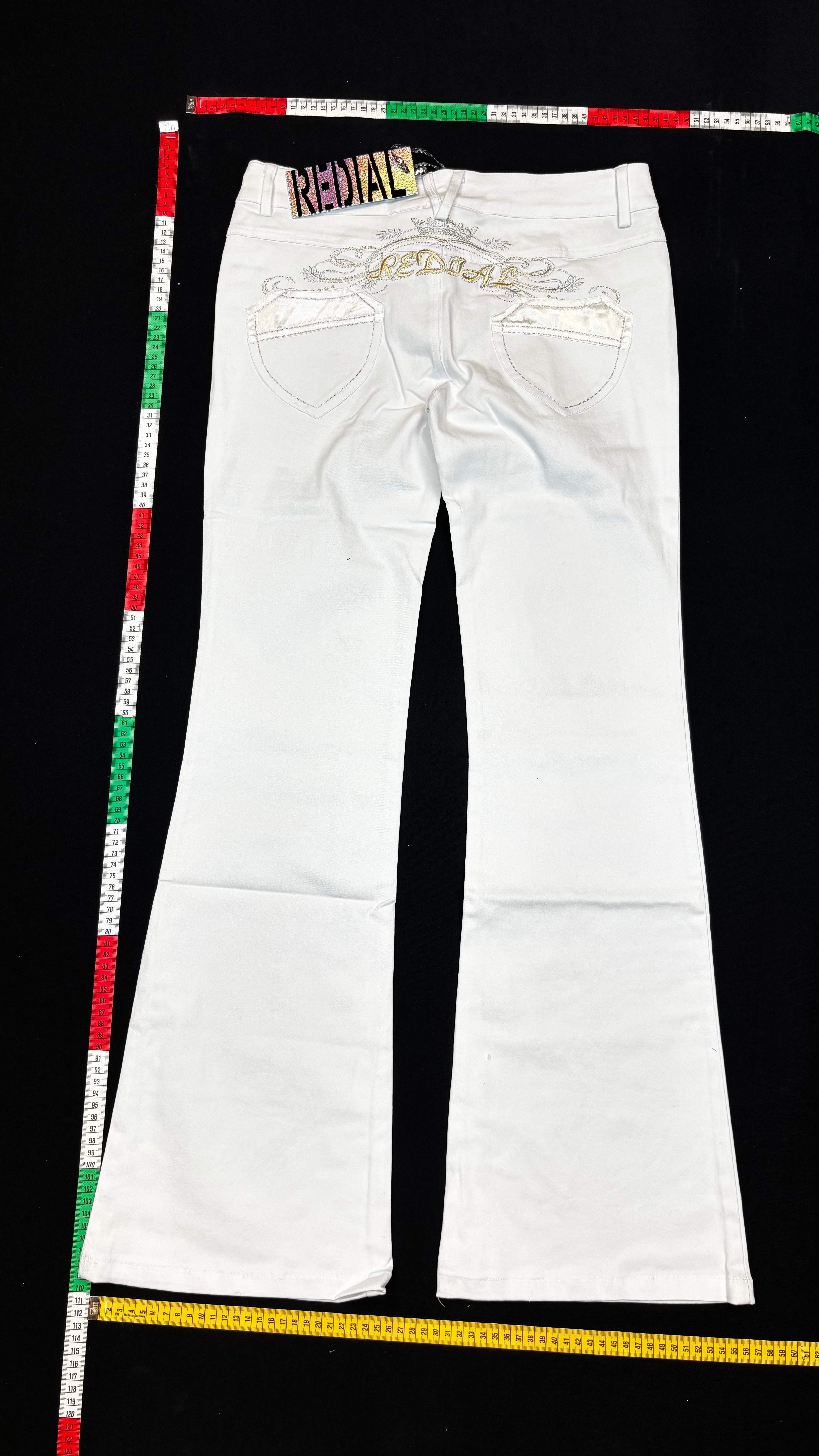 White bootcut jeans