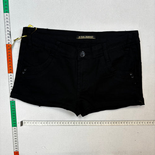 Black mini shorts