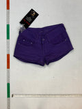 Purple mini shorts