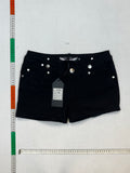 Black mini shorts