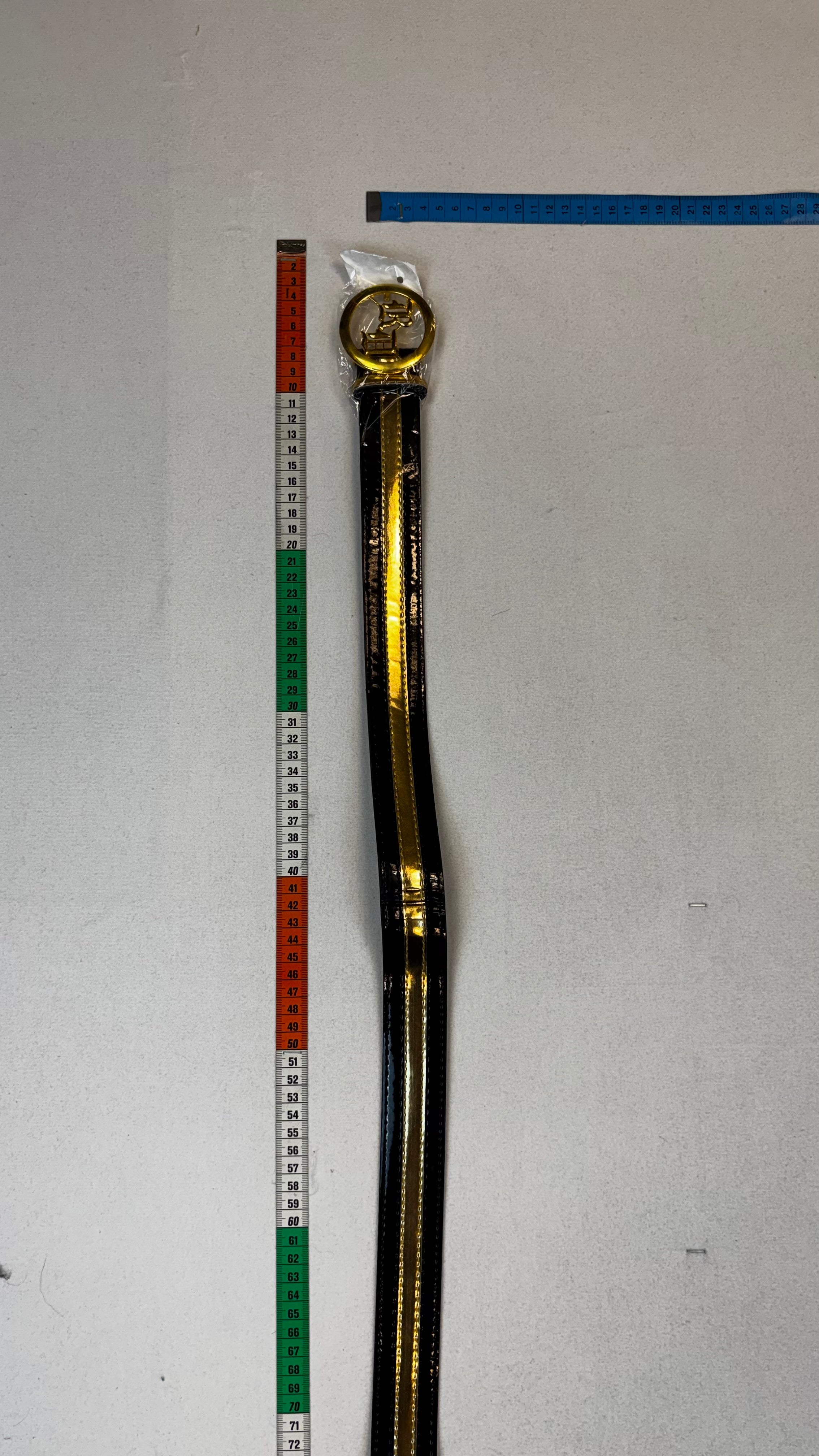 Gold clasp belt