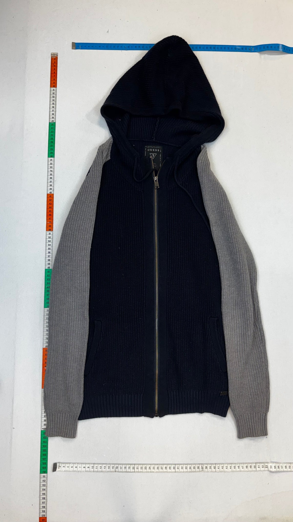Guess knit zip up hoodie