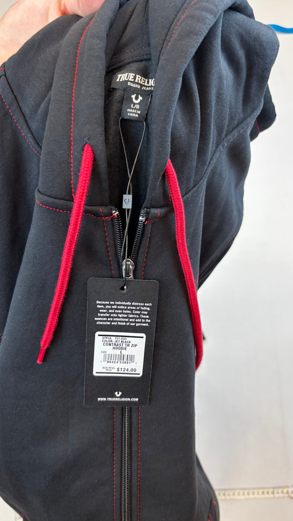 True religion zip up hoodie