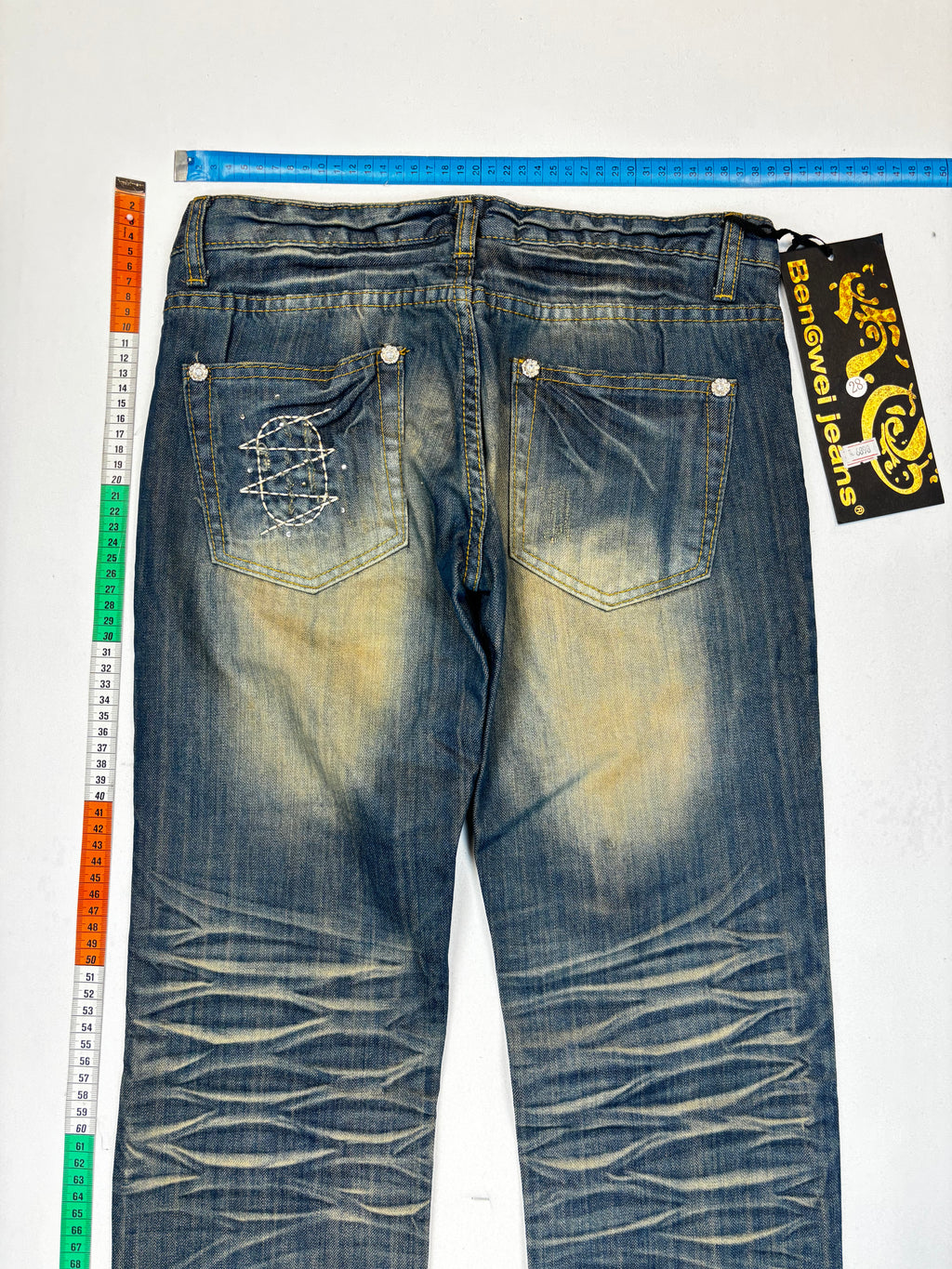 Slim green jeans