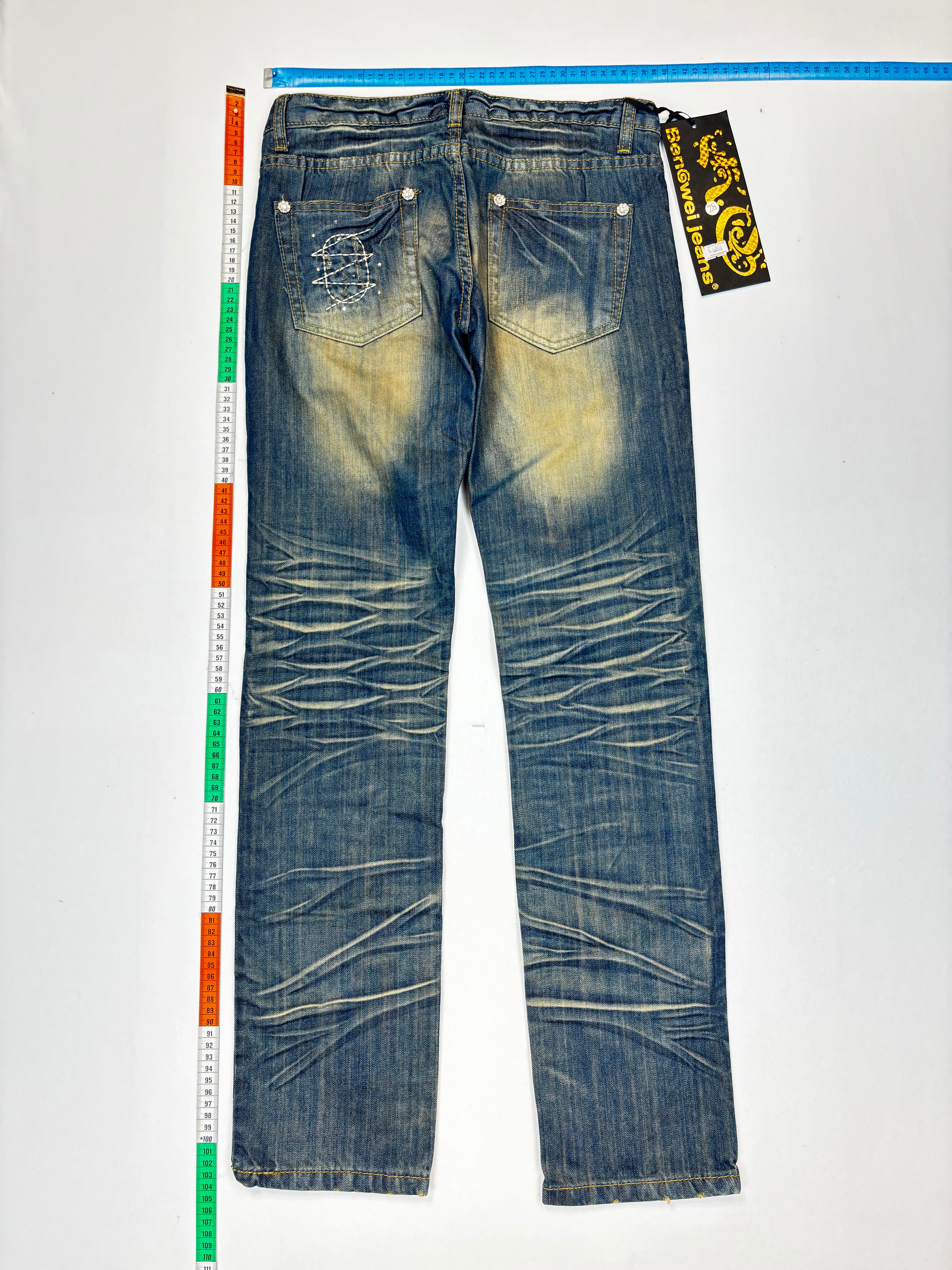 Slim green jeans