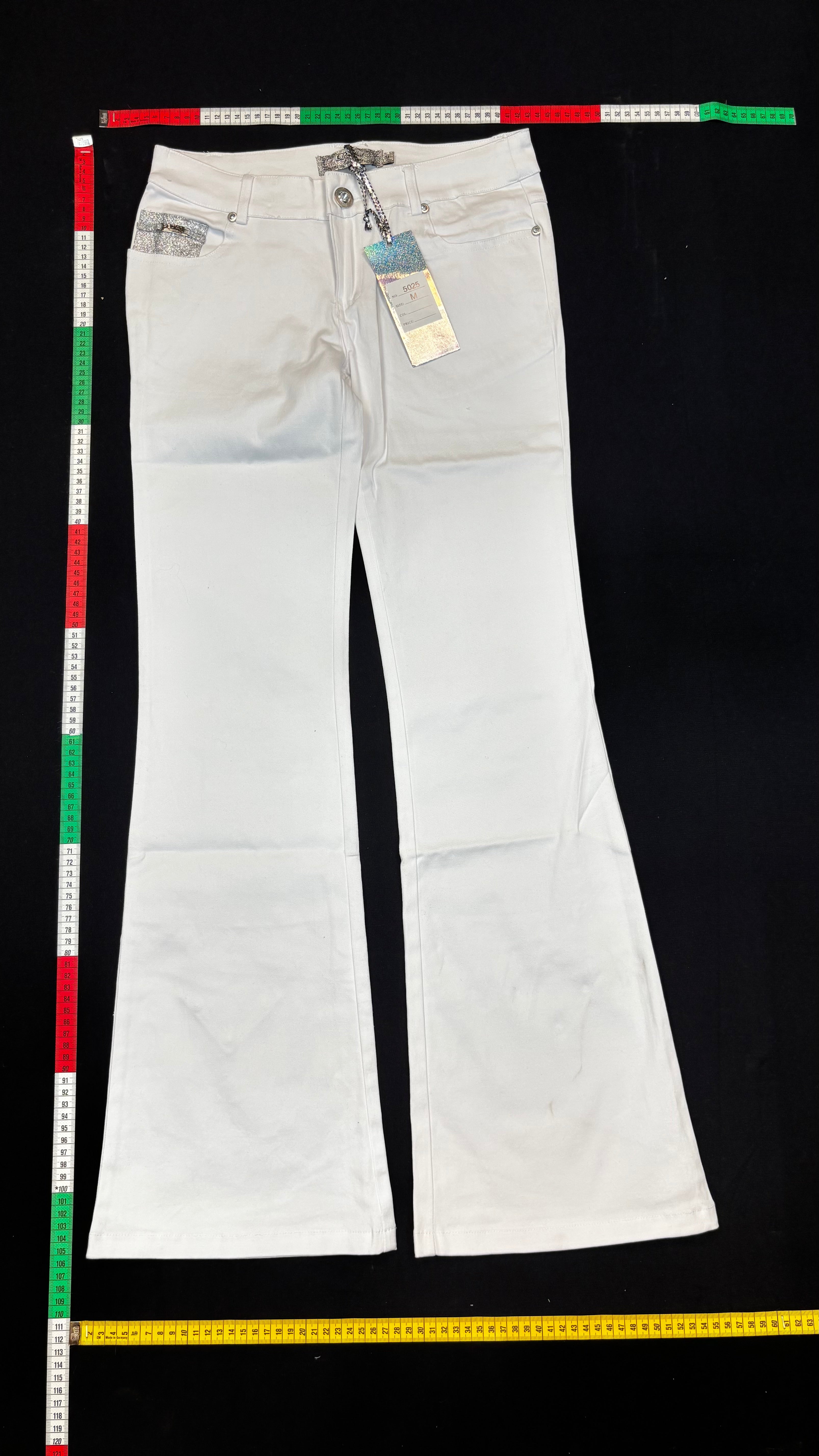 White bootcut jeans