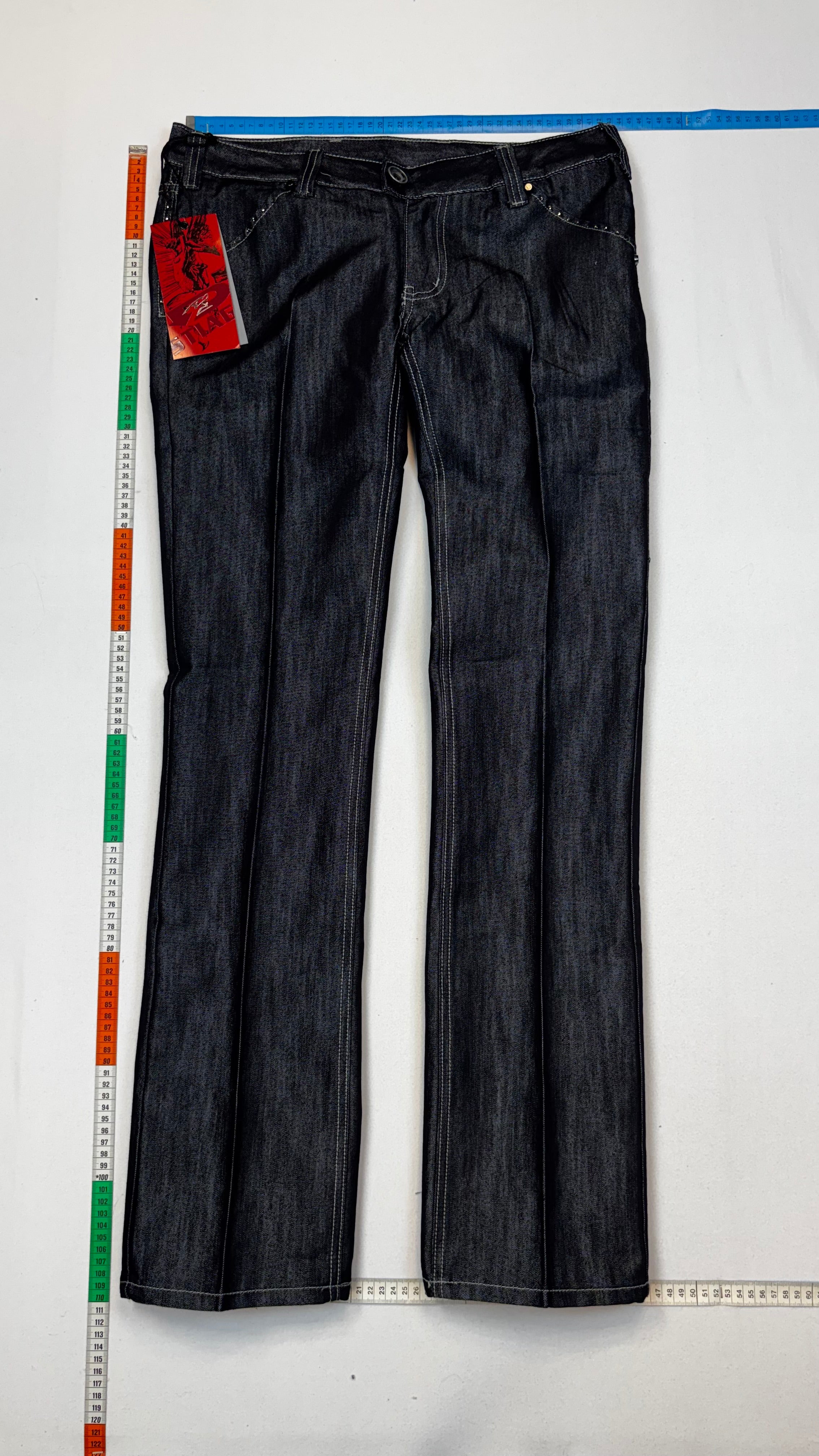 Slim silver jeans