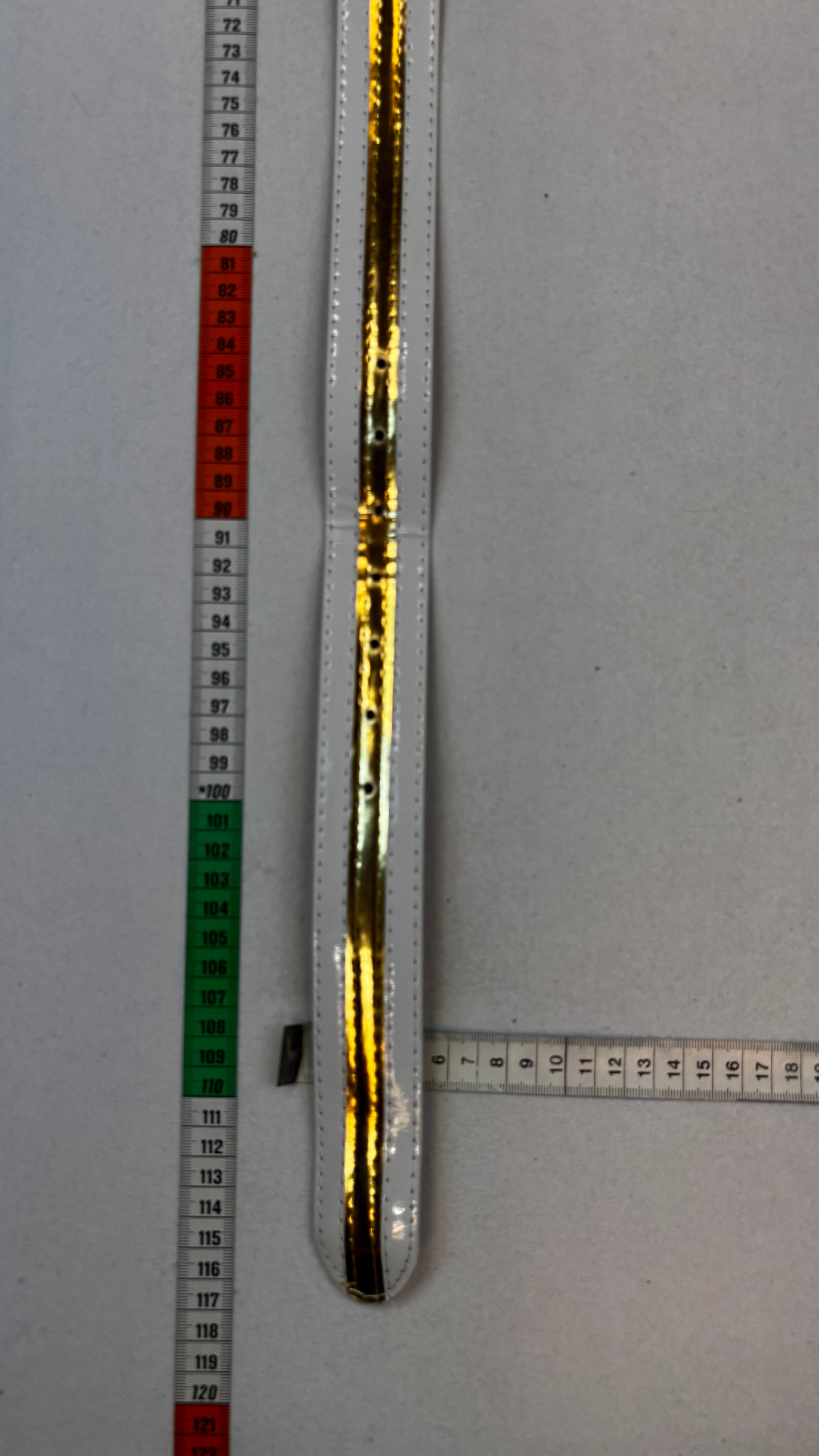 Gold clasp belt