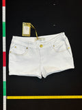 White mini shorts