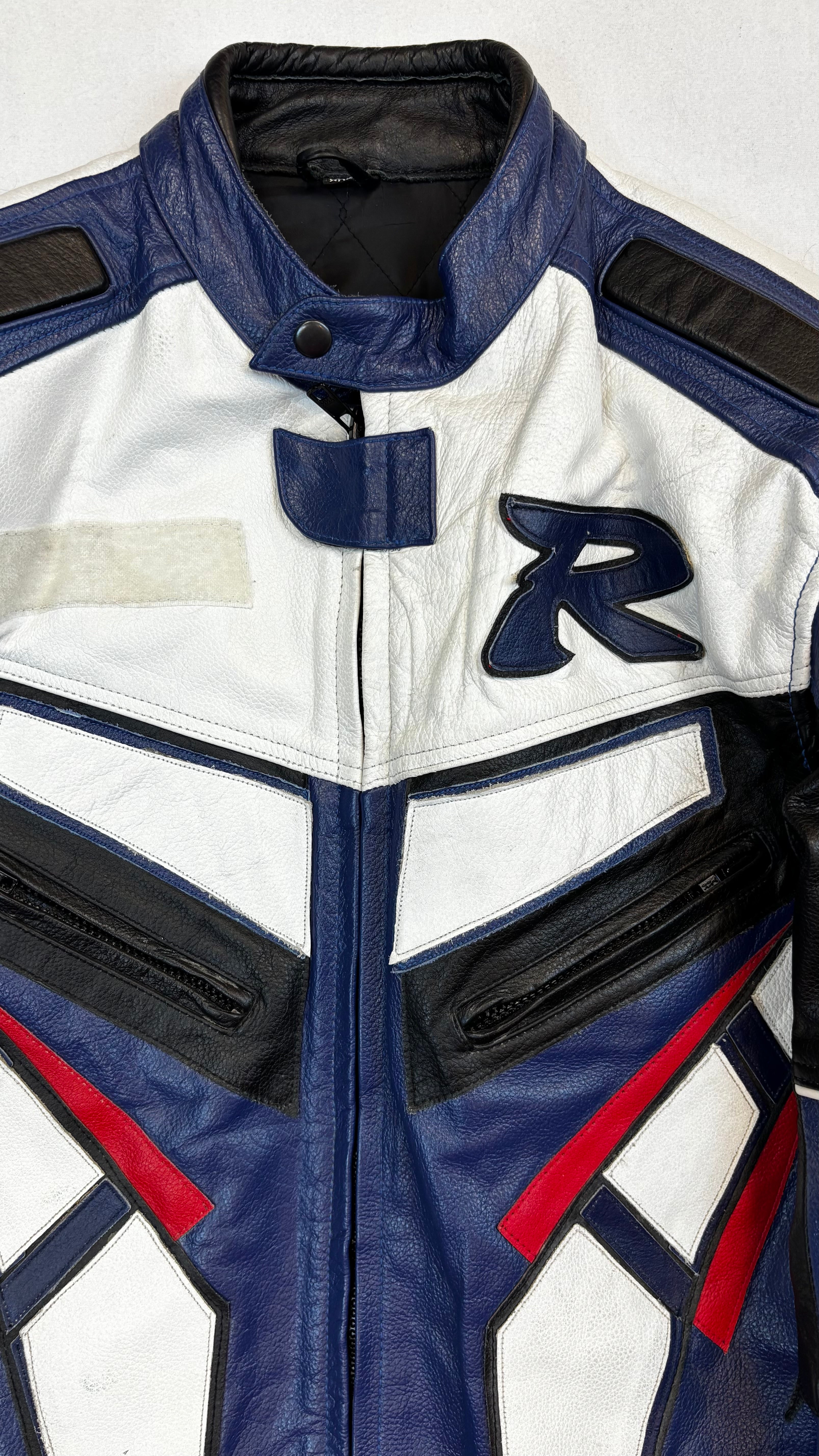Leather biker jacket