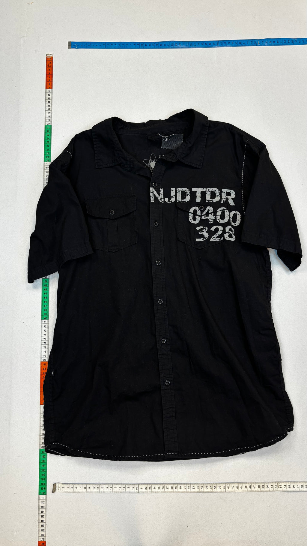 Dark button up T-shirt