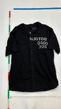 Dark button up T-shirt