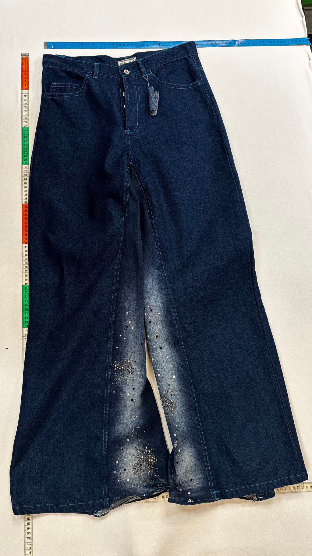 Dark blue baggy jeans