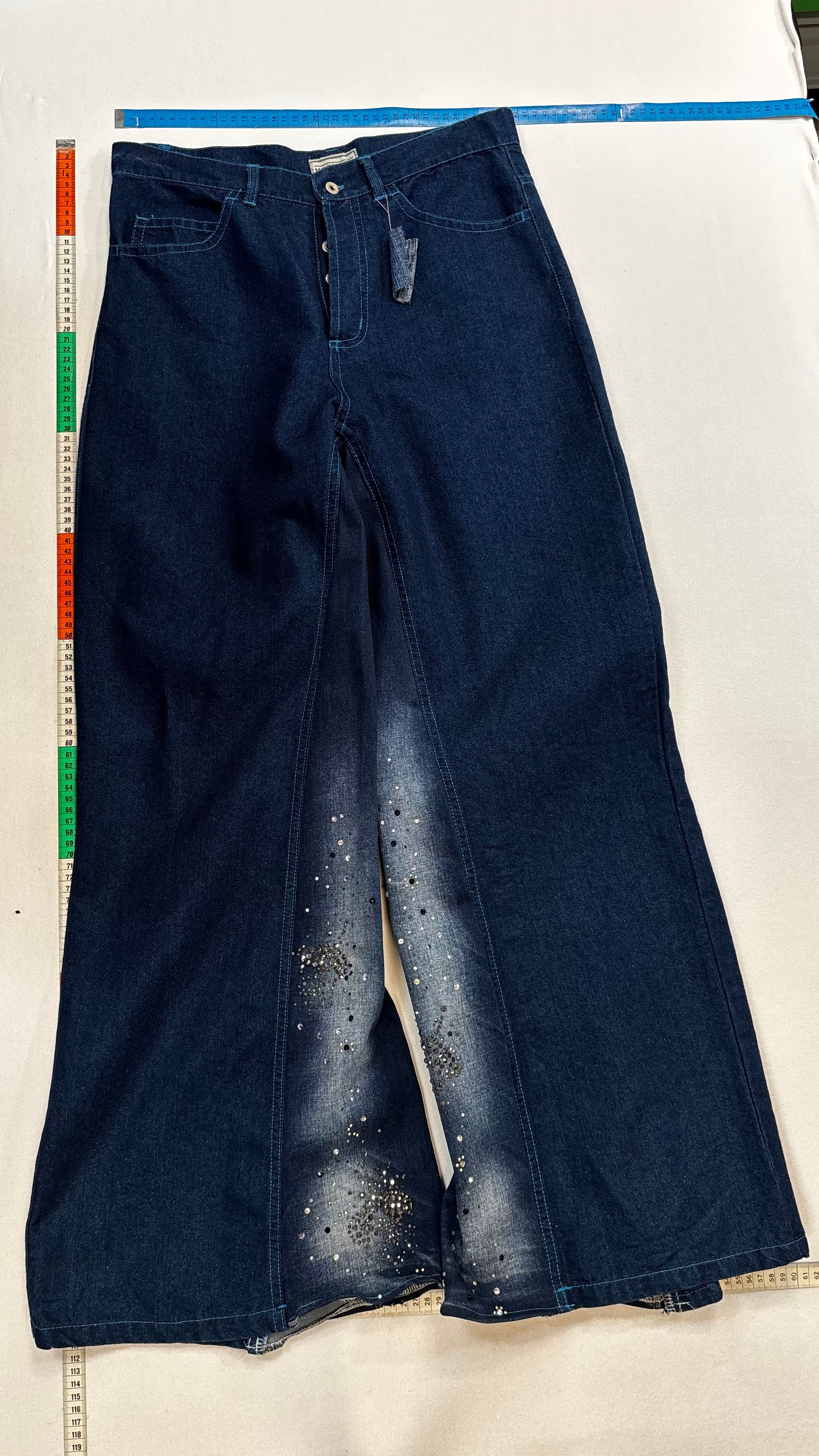 Dark blue baggy jeans