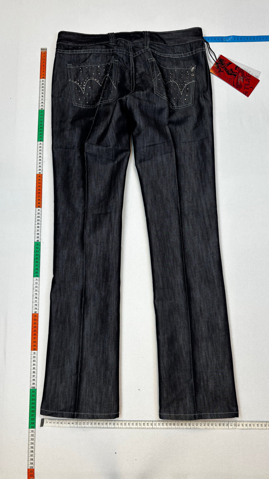 Slim silver jeans